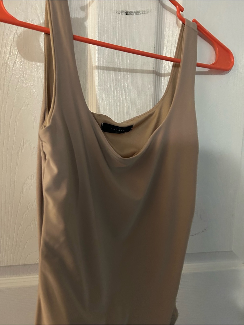 Neutral Cowl Neck Tank body suit